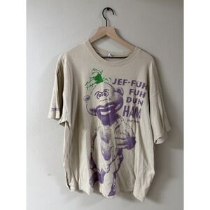 Vintage Jeff Dunham AOP Puppet Peanut Comedy Men's Shirt Size 2XL Ventriloquist